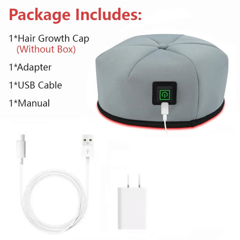 GleamCrown Red Light Therapy Cap — Hair Growth & Scalp Relief